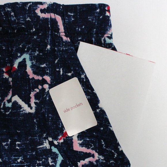 Womens Large (12-14) 2 Piece Multi Color Star Pattern Secret Treasures Short Set - Picture 5 of 14